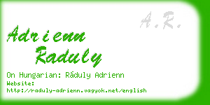 adrienn raduly business card